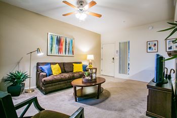 Finisterra luxury apartments spacious living room